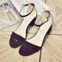 Load image into Gallery viewer, MCCKLE Summer Women Shoes Gladiator Buckle Strap Cover Heel Fashion Chunky Ladies Sandals For Woman Ankle Strap Footwear