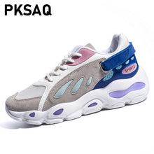 Load image into Gallery viewer, Women Sneakers 2018 Autumn Breathable Platform sport Shoes Ladies Fashion Leisure Footwears Lace Up flats Women Casual Shoes