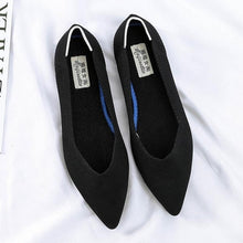 Load image into Gallery viewer, Women Summer Cloth Shoes Ladies Soft Loafers Lightweight Breathable Lazy Flats Slip On Pointed Toe Casual Plus Size Espadrilles