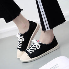 Load image into Gallery viewer, Women Lace Up Flat Shoes Female Canvas Breathable Casual Flats Loafers Fisherman Fashion Soft Spring Autumn ladies Footwear new