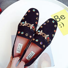 Load image into Gallery viewer, Rhinestone Shoes Women Flats Plus Size Moccasins Ladies Lazy Loafers Slip On Casual Fashion Female Footwear 2018 Spring Autumn