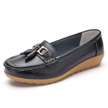 Load image into Gallery viewer, Women Shoes Genuine Leather Flat Loafers Slip On Ballet Flats Shoes Women Moccasin Spring Casual Driving Ladies Ballet Footwear