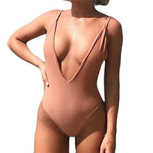 Load image into Gallery viewer, Women swimsuit Push-Up Padded Bra Beach  Bikini One Piece Swimwear 0713