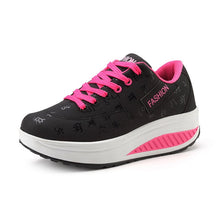 Load image into Gallery viewer, Women Casual shoes 2019 new arrival fashion pu leather breathable waterproof wedges shoes woman casual shoes women sneakers