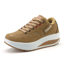 Load image into Gallery viewer, Women Casual shoes 2019 new arrival fashion pu leather breathable waterproof wedges shoes woman casual shoes women sneakers