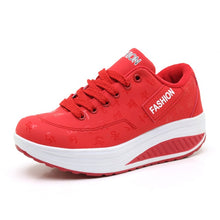 Load image into Gallery viewer, Women Casual shoes 2019 new arrival fashion pu leather breathable waterproof wedges shoes woman casual shoes women sneakers