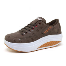 Load image into Gallery viewer, Women Casual shoes 2019 new arrival fashion pu leather breathable waterproof wedges shoes woman casual shoes women sneakers