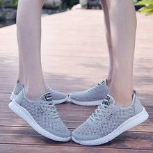 Load image into Gallery viewer, 2019 Spring Casual Shoes Women Flats Breathable Mesh Sneakers Women Outdoors Sport Sneakers Walking Shoes Ladies Footwear Couple