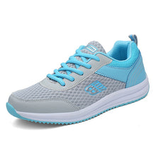 Load image into Gallery viewer, 2019 Sport Shoes Women Flats White Breathable Sneakers Women Casual Ladies Shoes Outdoor Running Trainers Footwear Female