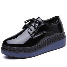 Load image into Gallery viewer, Shoes Women Platform For Girl  Ladies Zapatillas Mujer Slip On Elegant S  Casual Retro Women Leather Oxford Shoes Spring 2019