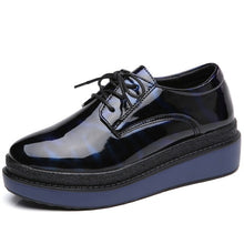 Load image into Gallery viewer, Shoes Women Platform For Girl  Ladies Zapatillas Mujer Slip On Elegant S  Casual Retro Women Leather Oxford Shoes Spring 2019