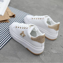 Load image into Gallery viewer, Women Casual Shoes 2019 Autumn Women Sneakers Fashion PU Leather Women Shoes Breathable Heigt Increating Platform Women Shoes