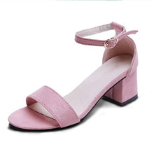Load image into Gallery viewer, MCCKLE Summer Women Shoes Gladiator Buckle Strap Cover Heel Fashion Chunky Ladies Sandals For Woman Ankle Strap Footwear