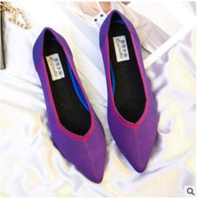 Load image into Gallery viewer, Women Summer Cloth Shoes Ladies Soft Loafers Lightweight Breathable Lazy Flats Slip On Pointed Toe Casual Plus Size Espadrilles