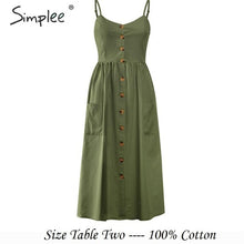 Load image into Gallery viewer, Simplee Elegant button women dress Pocket polka dots yellow cotton midi dress Summer casual female plus size lady beach vestidos