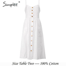 Load image into Gallery viewer, Simplee Elegant button women dress Pocket polka dots yellow cotton midi dress Summer casual female plus size lady beach vestidos