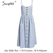 Load image into Gallery viewer, Simplee Elegant button women dress Pocket polka dots yellow cotton midi dress Summer casual female plus size lady beach vestidos