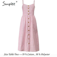 Load image into Gallery viewer, Simplee Elegant button women dress Pocket polka dots yellow cotton midi dress Summer casual female plus size lady beach vestidos