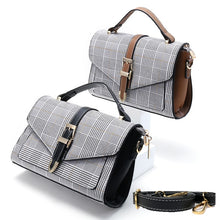 Load image into Gallery viewer, Striped Women Shoulder Bags Small Flap Handbags PU Leather Ladies Messenger Bag Clutch Women Crossbody Bags Purse Satchels