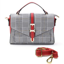 Load image into Gallery viewer, Striped Women Shoulder Bags Small Flap Handbags PU Leather Ladies Messenger Bag Clutch Women Crossbody Bags Purse Satchels