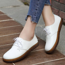 Load image into Gallery viewer, shoes woman winter cheville talon leather elegant zapatos de mujer con plataforma plana de moda 2018  de vestir escarpins femme