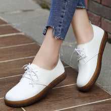 Load image into Gallery viewer, shoes woman winter cheville talon leather elegant zapatos de mujer con plataforma plana de moda 2018  de vestir escarpins femme