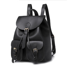 Load image into Gallery viewer, LAZZOVS Fashion PU Leather Backpacks for Women School Students Backpacks Travel Bags Designer Totes Bags Lady Backpacks
