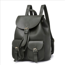 Load image into Gallery viewer, LAZZOVS Fashion PU Leather Backpacks for Women School Students Backpacks Travel Bags Designer Totes Bags Lady Backpacks