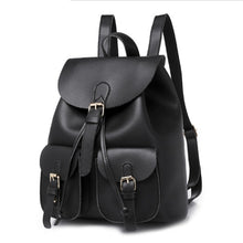 Load image into Gallery viewer, LAZZOVS Fashion PU Leather Backpacks for Women School Students Backpacks Travel Bags Designer Totes Bags Lady Backpacks
