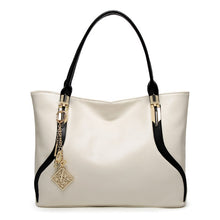 Load image into Gallery viewer, Luxury Women Bag Handbags PU Leather Top-handle Ladies Bags for Women Handbag Designer White Large Female Bag 2019 Tassel Soft