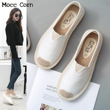 Load image into Gallery viewer, Women 2018 Summer Lightweight Breathable Flat Shoes Ladies White Fisherman Leisure Soft Comfortable Espadrilles Lazy Loafers New