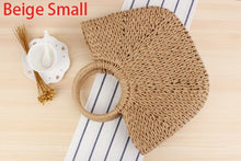 Load image into Gallery viewer, Handwoven Straw Large Hobo Bag Women Handbags Tote Summer Ladies Top-handle Bag for Women Satchels Holiday Female Handbags