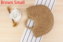 Load image into Gallery viewer, Handwoven Straw Large Hobo Bag Women Handbags Tote Summer Ladies Top-handle Bag for Women Satchels Holiday Female Handbags