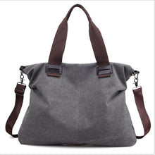 Load image into Gallery viewer, LAZZOVS Women Canvas Waterproof Shoulder Bags High Capacity Travel Shipping Bags Crossbody Bag Designer Handbags Totes Bags
