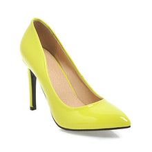 Load image into Gallery viewer, WETKISS Thin High Heels Women Pumps Pointed Toe Footwear Party Patent Pu Female Shoes Shallow Shoes Woman 2019 Spring New White
