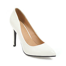 Load image into Gallery viewer, WETKISS Thin High Heels Women Pumps Pointed Toe Footwear Party Patent Pu Female Shoes Shallow Shoes Woman 2019 Spring New White