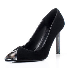 Load image into Gallery viewer, WETKISS Kid Suede Women Pumps Pointed Toe Footwear Shallow Party Female Shoes Unusual Crystal High Heels Shoes Woman Spring 2019