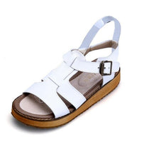Load image into Gallery viewer, 2019 Summer Women Shoes Wedge Woman Platform Sandals Open Toe Genuine Leather Sandals Casual Lady Beach Shoes Plus Size 41 42 43