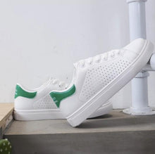 Load image into Gallery viewer, Women Sneakers 2018 Spring Autumn Soft PU Ladies Leather Flats Woman Shoes Fashion Lace-Up Breathable White Women Casual Shoes