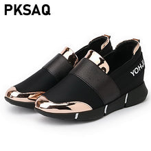 Load image into Gallery viewer, Women Casual Shoes 2018 Platform Wedges Shoes Woman sports Sneakers Spring Autumn Fashion Ladies black students shoes
