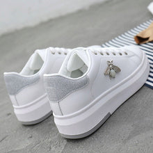 Load image into Gallery viewer, women Sneakers Casual shoes 2019 Leather Fashion Spring Summer Autumn Wedge Shoes For Women Creepers Female Slip on Sneakers