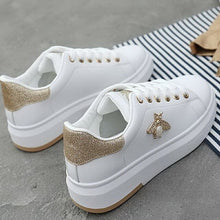 Load image into Gallery viewer, women Sneakers Casual shoes 2019 Leather Fashion Spring Summer Autumn Wedge Shoes For Women Creepers Female Slip on Sneakers