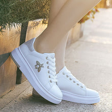 Load image into Gallery viewer, women Sneakers Casual shoes 2019 Leather Fashion Spring Summer Autumn Wedge Shoes For Women Creepers Female Slip on Sneakers