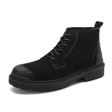 Load image into Gallery viewer, 2018 New Hot Style Fashion Women Boots Round Head Thick Bottom Leather Waterproof Woman Martin Boots Free Shipping
