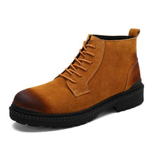 Load image into Gallery viewer, 2018 New Hot Style Fashion Women Boots Round Head Thick Bottom Leather Waterproof Woman Martin Boots Free Shipping
