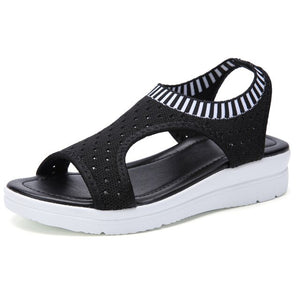 2019 Summer Women Sandals Flat Platform Breathable Sandals Women Wedge Shoes Casual Sandals Women Flat Big Size