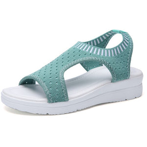 2019 Summer Women Sandals Flat Platform Breathable Sandals Women Wedge Shoes Casual Sandals Women Flat Big Size